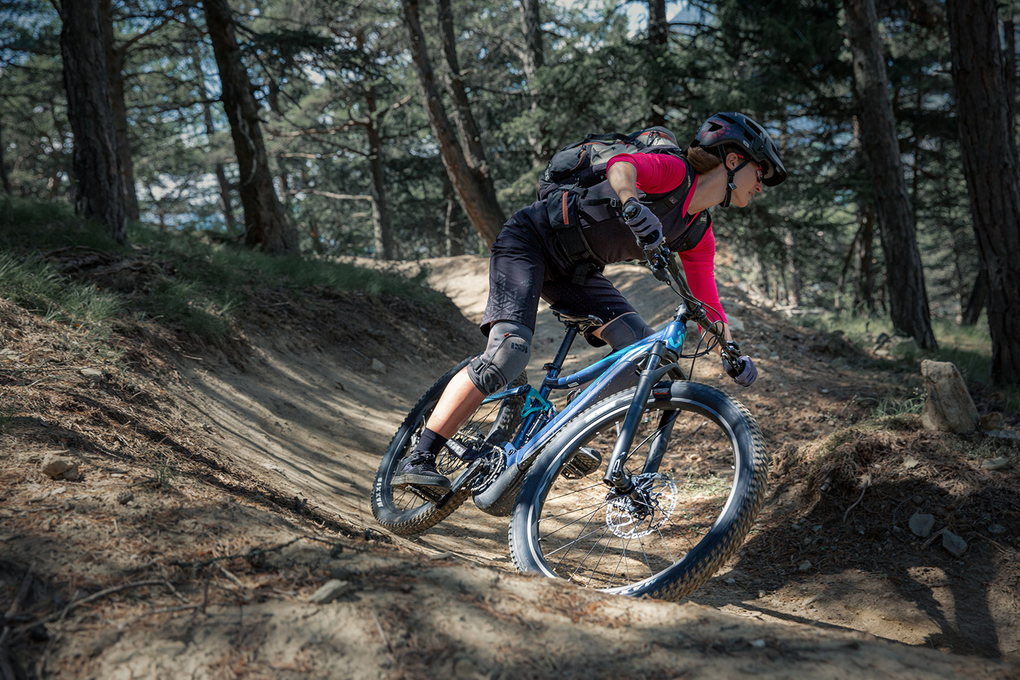 E-Bike auf Trails im Vinschgau